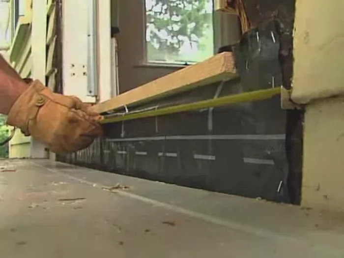 Install the new riser (if needed) using 8d galvanized nails.