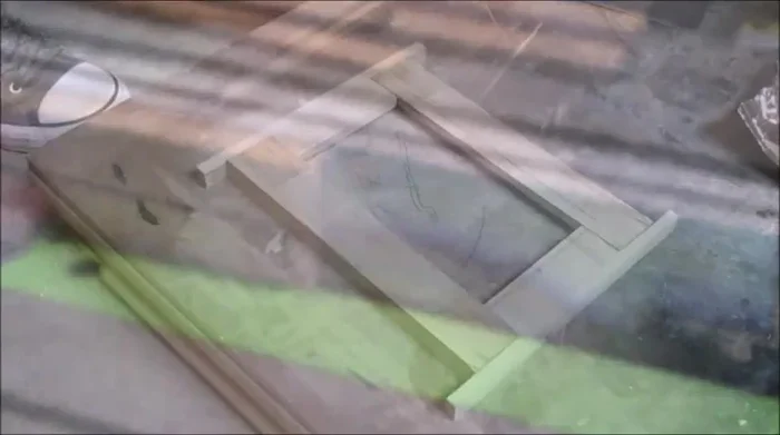 Cut the frame to finalize dimensions (adjusting for the inner line issue).