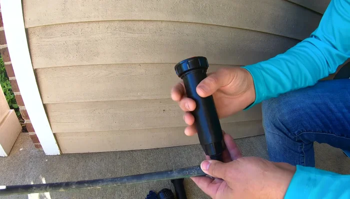 Cover the inlet with a baggy to prevent debris from entering.