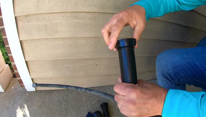 If only the internals are damaged, replace them. If the body is damaged, dig down to expose the pipe connection.