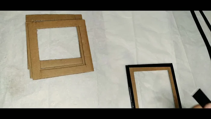 Repeat step 3 for the inner edges of each square.