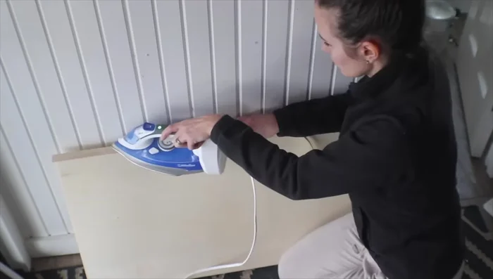 Apply polyurethane to the face frame and doors. Consider using a custom color wash on the doors to match the face frame color if necessary. Apply multiple coats for durability.