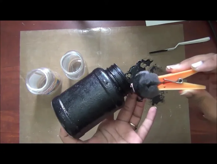 Let the paint dry completely.