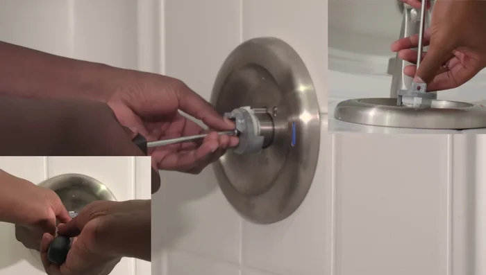 Remove the retaining clip using needle-nose pliers.