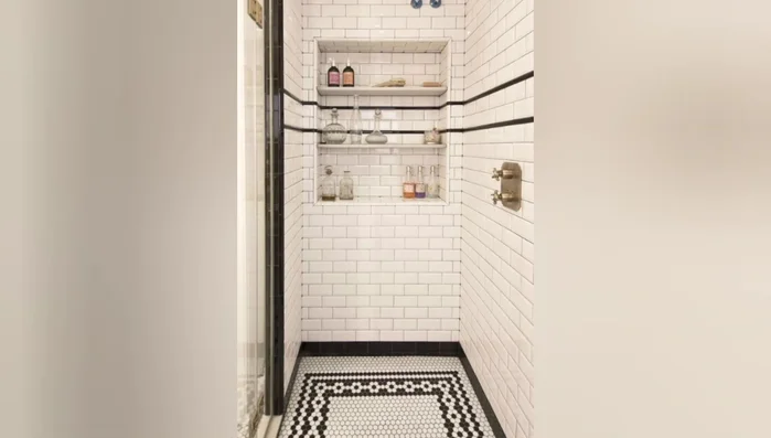 Use a vintage-style shower curtain if you have a clawfoot tub.