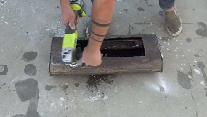 Clean the metal thoroughly using a pressure washer.