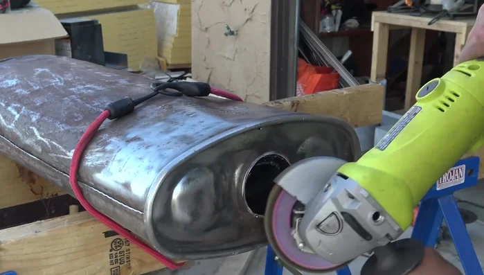 Clean the metal thoroughly using a pressure washer.