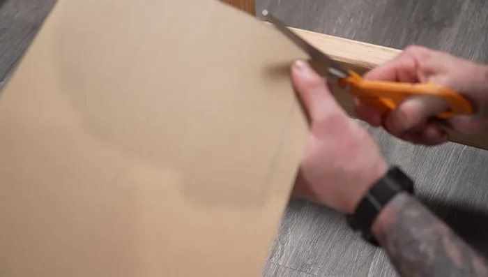 Cut and shape the 1x6 skirts to fit around the post bases. Use cardstock templates.