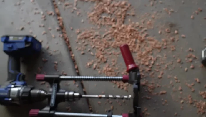 Paint all wood pieces with two coats of satin black paint.