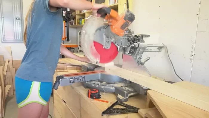 Add bottom supports (2x4s) using pocket holes and screws (or alternative methods).