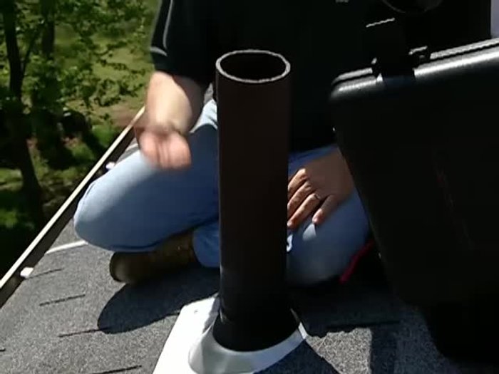 Use an electrician's probe to determine the clog's consistency.