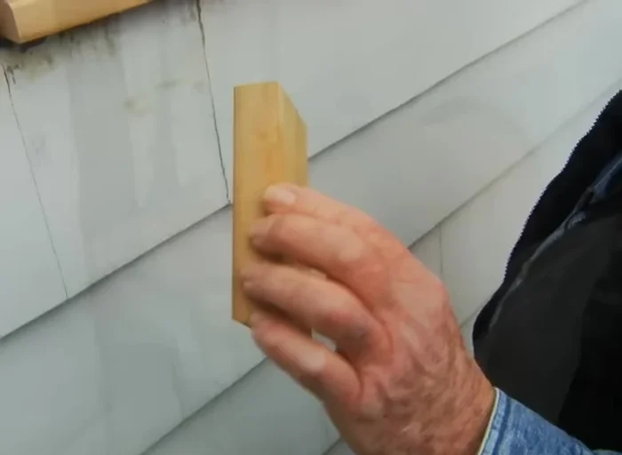 Fill gaps between new and existing wood with resin.