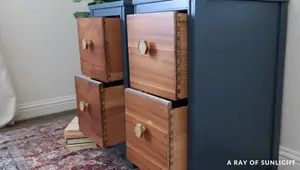 Thrift Store Desk to Stunning Nightstands: A DIY Makeover