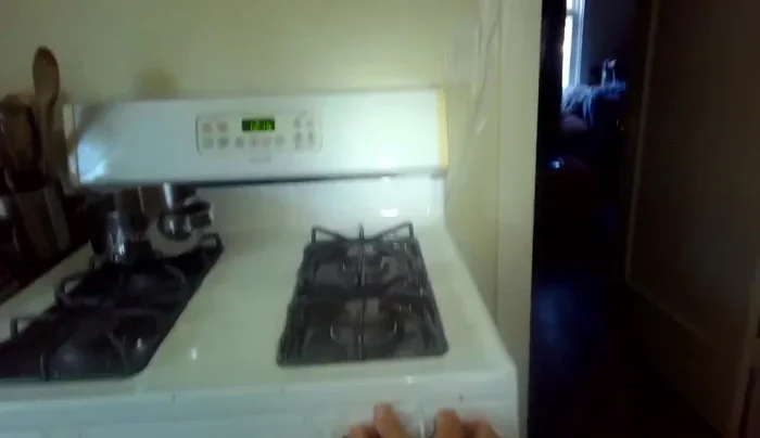 Turn off the gas supply and unplug the stove.