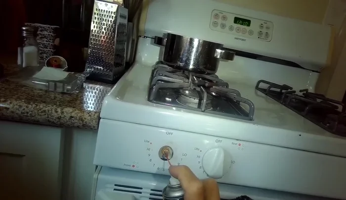 Gently tap the knob mechanism with a hammer and attempt to turn it.