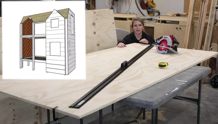 Assemble the eaves: Use a 90-degree clamp to ensure square cuts while assembling the eaves.