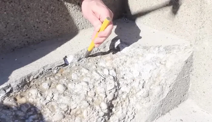 Thoroughly dust off the step using a shop vac to ensure proper bonding.