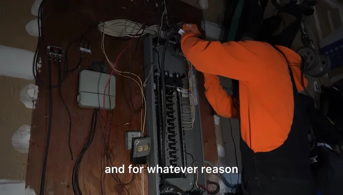 Install main service feeders.