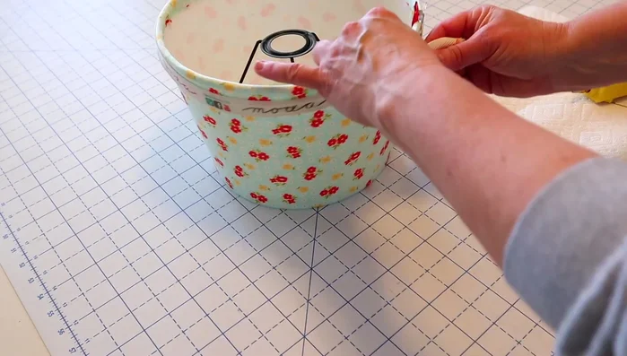 Add ribbon (optional) to cover raw edges. Apply hot glue to secure the ribbon.