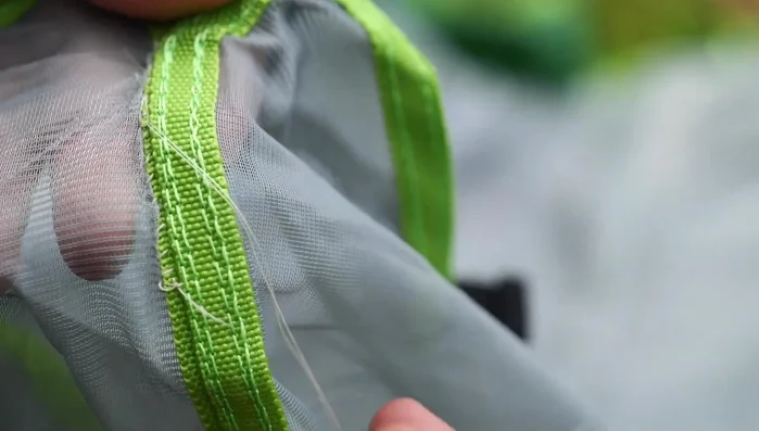 Reverse the spiraling direction, creating a cross-stitch pattern for added strength.