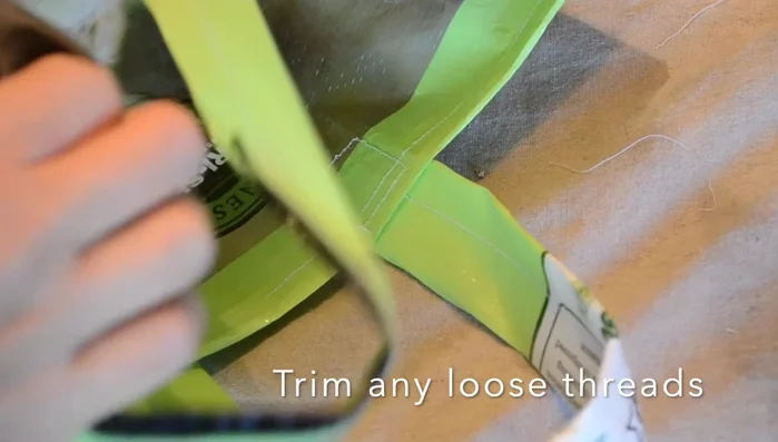 Turn the bag right side out.