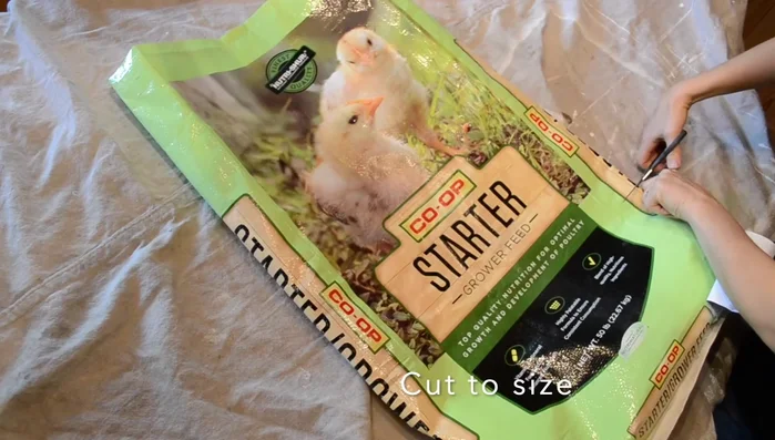 Turn the bag inside out.