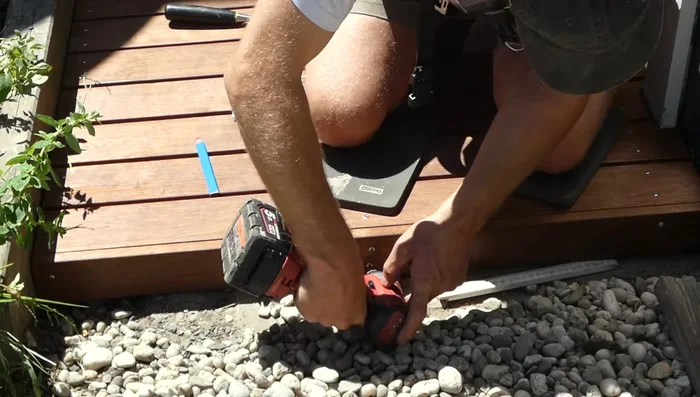 Allow the decking to weather for a couple of weeks before oiling.