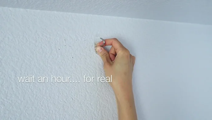 Let the hook sit for an hour to ensure proper adhesion.