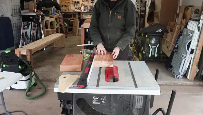 Add dowels to the corners of the cube stools using a dowel jig for strength and design.
