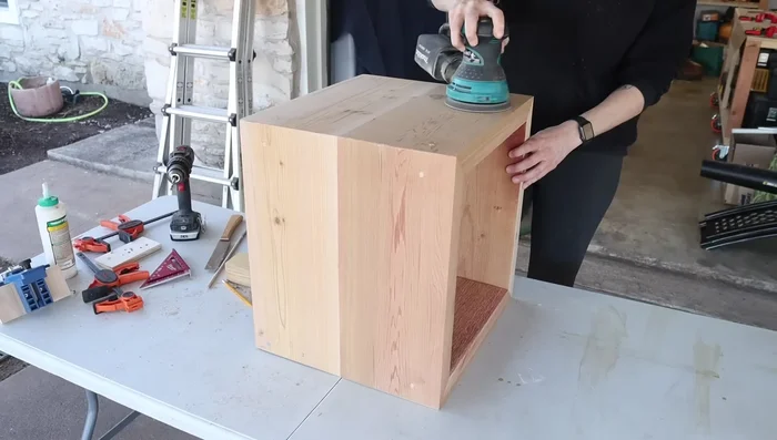 Apply wood sealer and finish (e.g., TotalBoat Halcyon) to all parts.