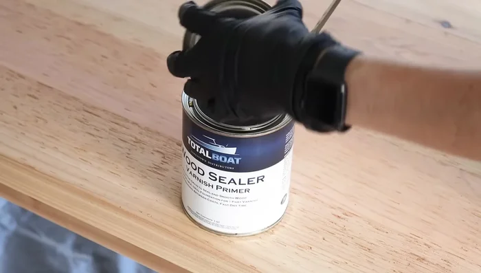 Apply wood sealer and finish (e.g., TotalBoat Halcyon) to all parts.