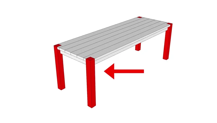 Add rubber feet to the bottom of the legs.