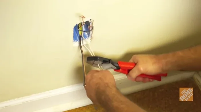 Connect interior and exterior wires: Pigtail and connect the corresponding wires (ground, white, black) from the interior and exterior using wire nuts.