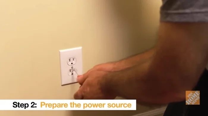 Remove existing outlet: Take off the wall plate and remove the receptacle from the electrical box. Disconnect wires.