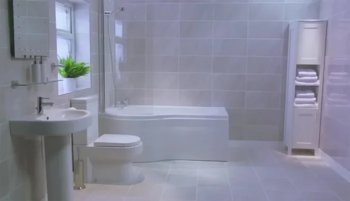 After the grout has dried, buff the surface to remove residue (160.8).