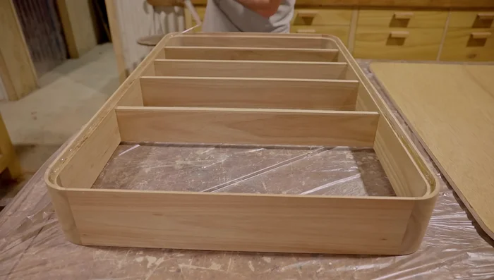 Attach hinges to the door and cabinet.