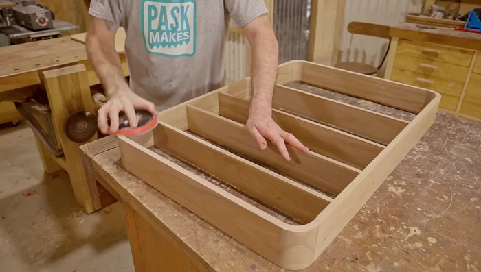 Attach hinges to the door and cabinet.