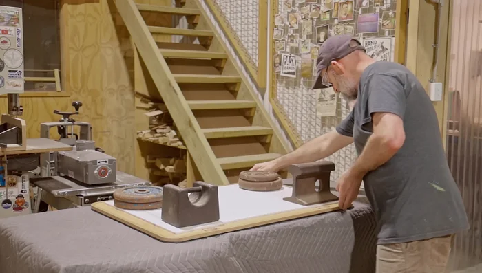 Glue the back panel into the cabinet.