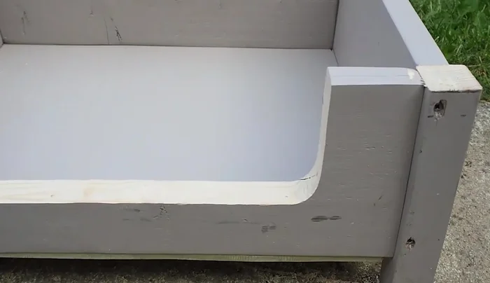 Prime the MDF edges with PVA glue and water to prevent paint absorption.