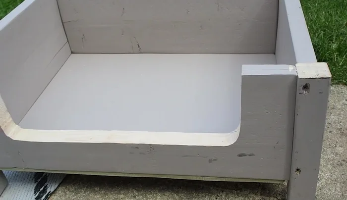 Prime the MDF edges with PVA glue and water to prevent paint absorption.