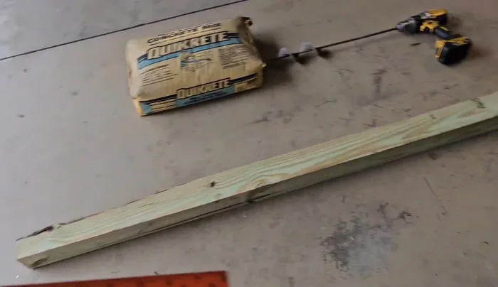 Cut and shape the 4x4 post to fit snugly within the mailbox. This may involve using a circular saw to cut to length and a grinder to shape the edges for a better fit.