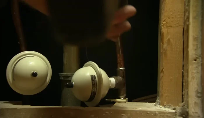 Test the system by turning the water on and off quickly.