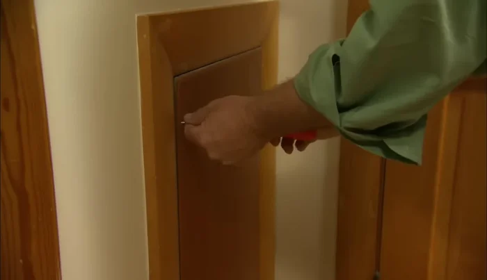 Access the pipes. This may involve removing an access panel.