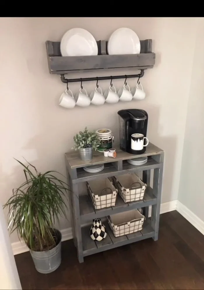 Create a coffee-themed art gallery on a kitchen wall, framing vintage coffee advertisements or artwork.