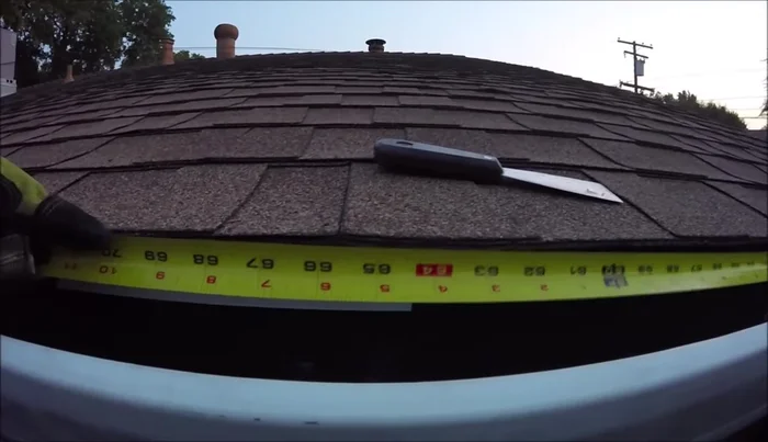 Use tin snips to cut the drip edge. Wear gloves!