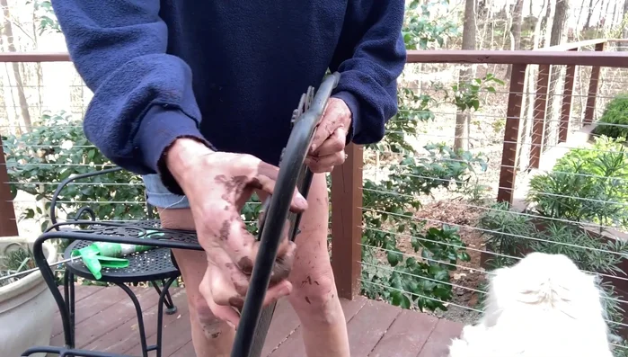 Dry fit the steel bar to check the length.