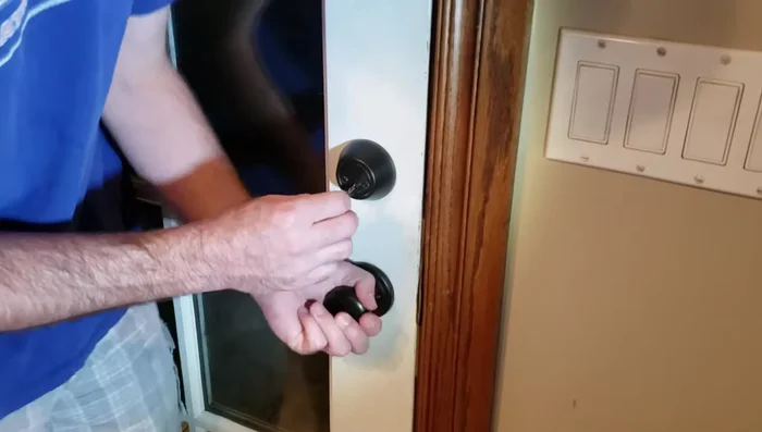 Test the new deadbolt.