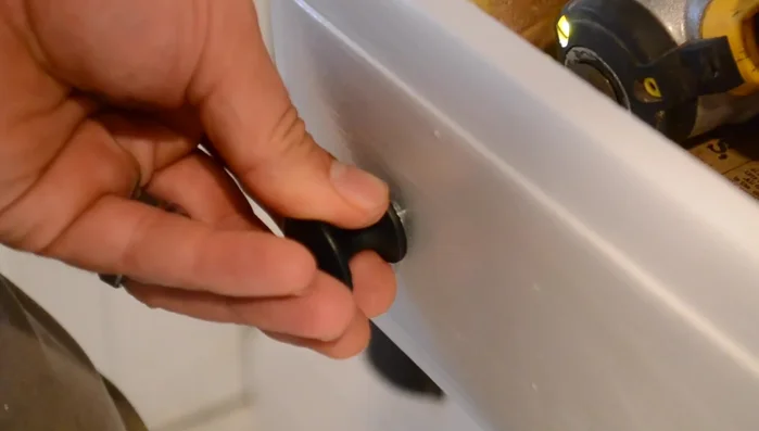 Install new hardware on the drawers.