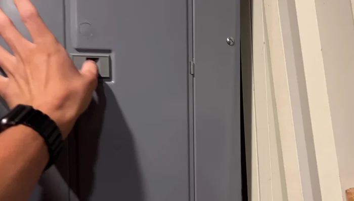 Turn off the power at the breaker box.