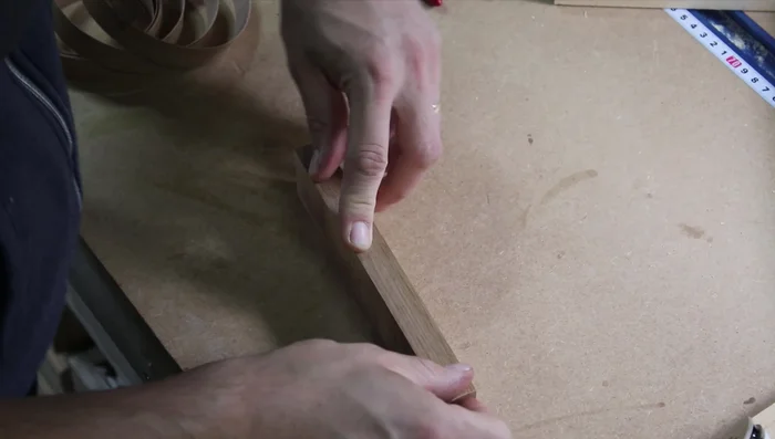 Apply the edge banding.